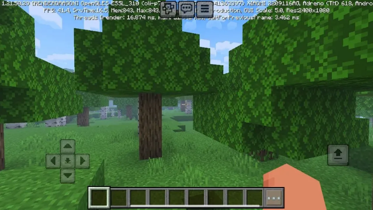 floresta em shaders simples para minecraft bedrock