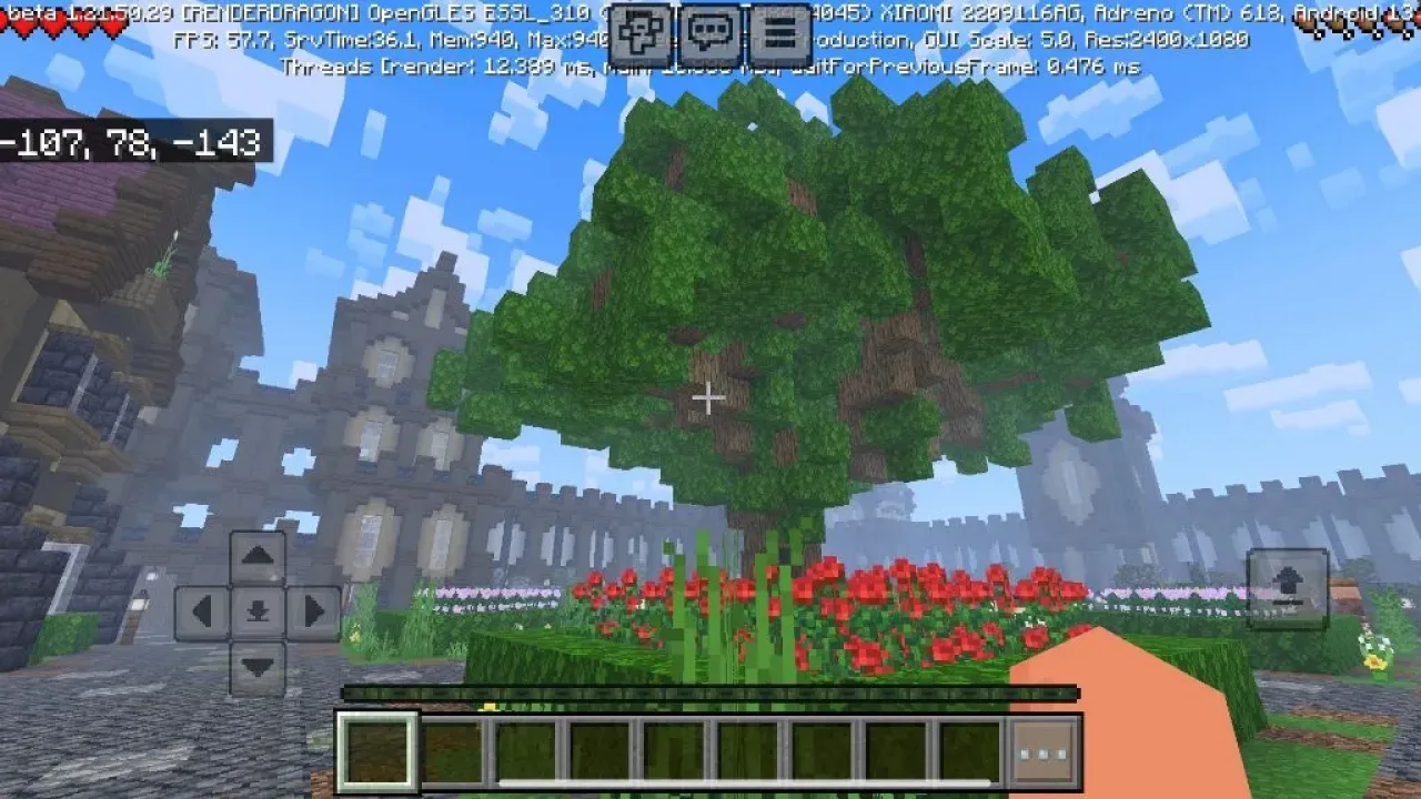 área no mapa de uma cidade medieval para minecraft bedrock