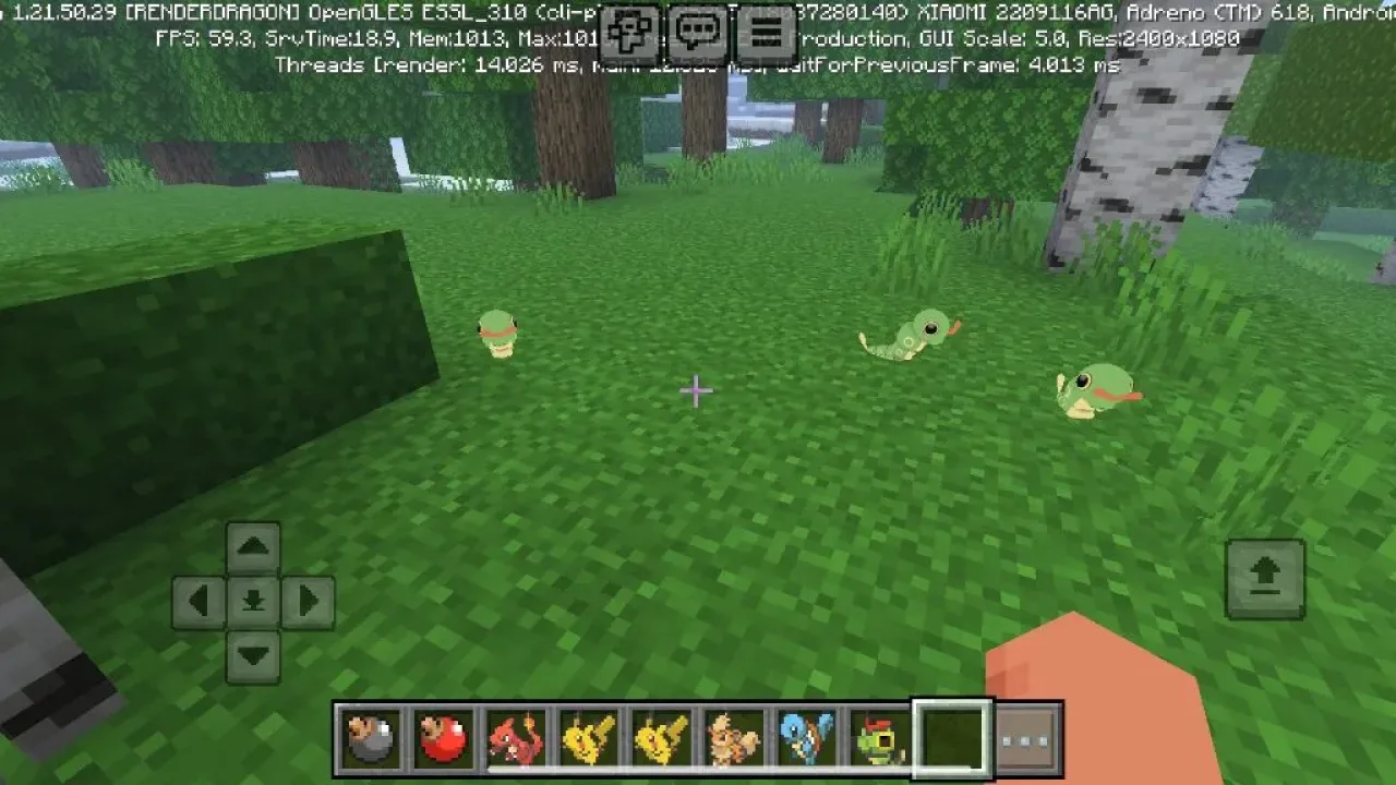 pockemon para minecraft bedrock