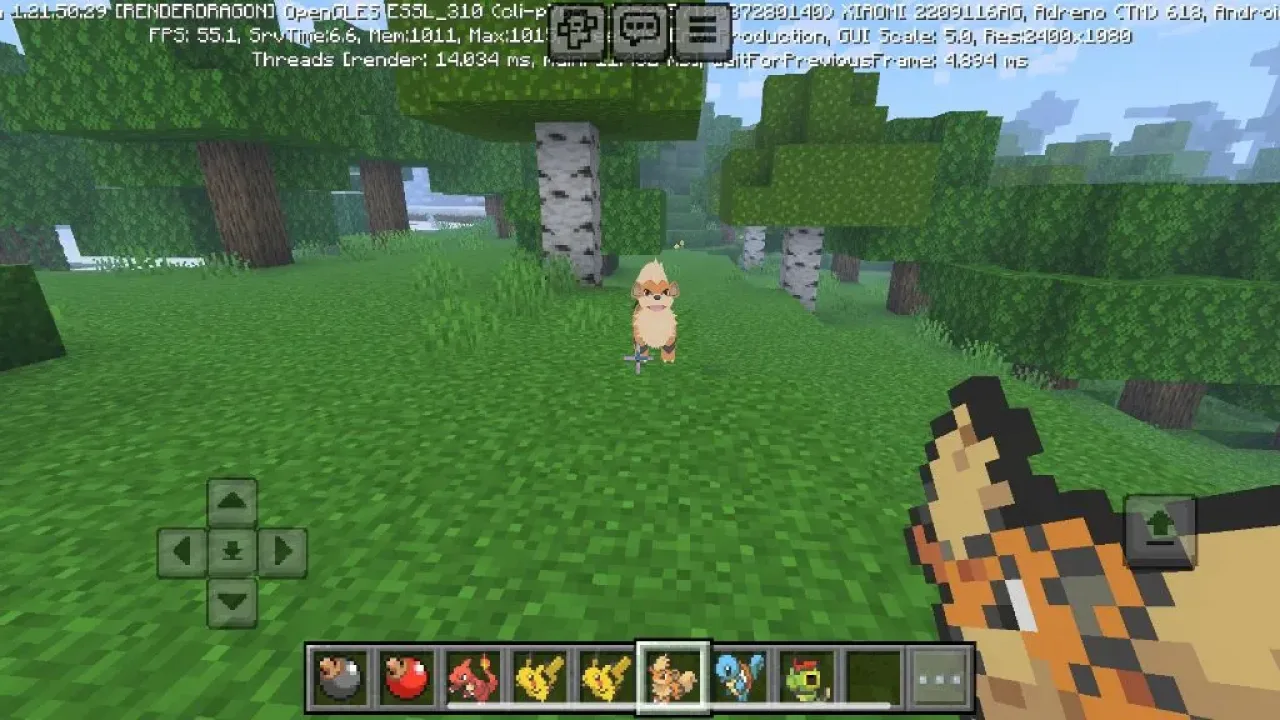 pockemon para minecraft bedrock