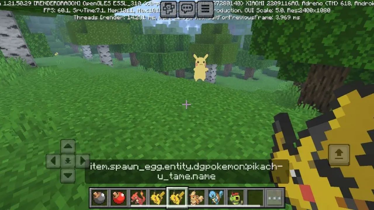 pickachu pikachu para minecraft bedrock