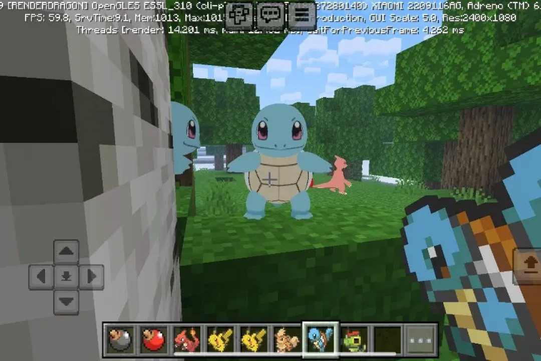 Mod para pokemon para Minecraft Bedrock