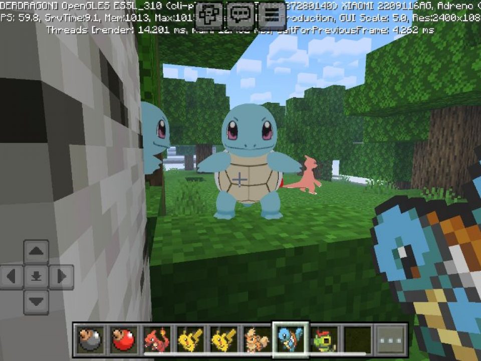 Mod para pokemon para Minecraft Bedrock