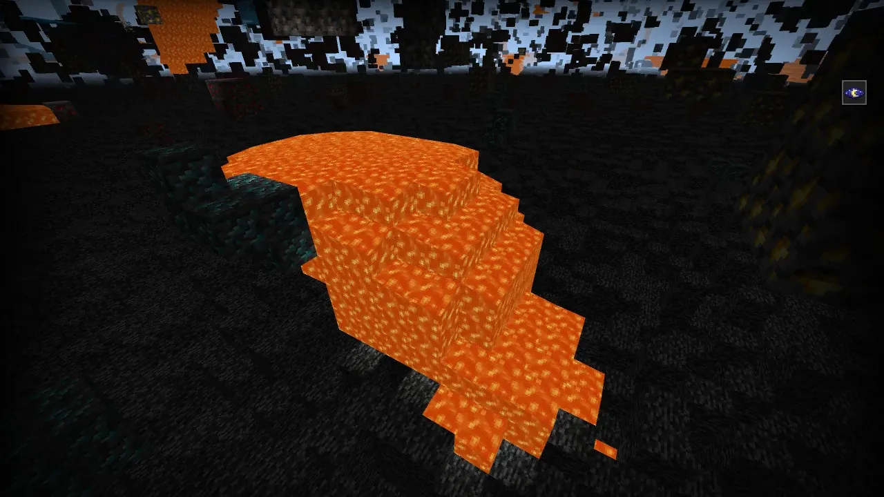 lava no mod raio x para minecraft bedrock