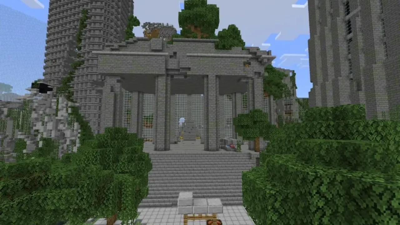 teatro no mapa da cidade abandonada para Minecraft PE