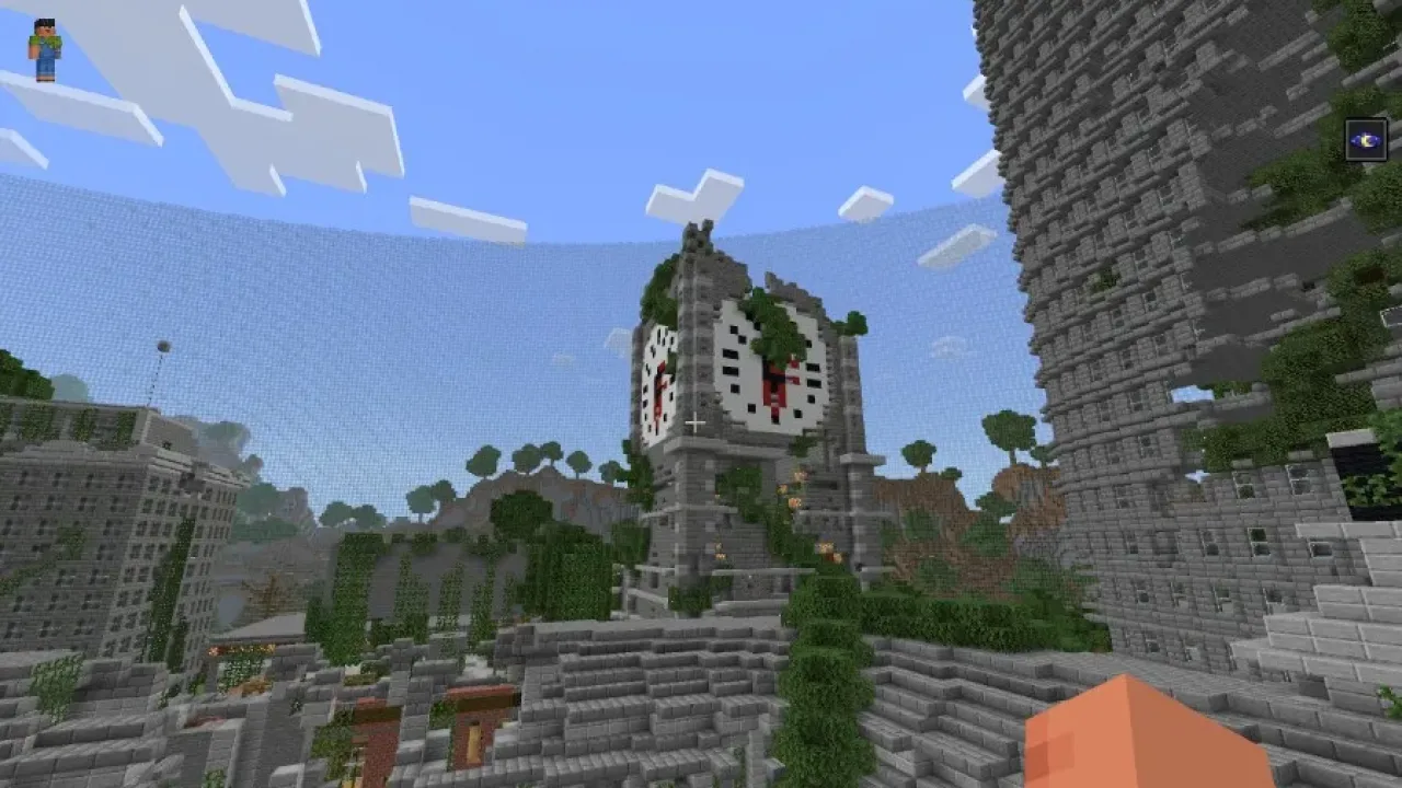 bigben no mapa da cidade abandonada para Minecraft PE