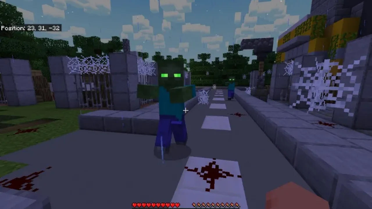 zumbi no mapa da cidade abandonada para Minecraft PE