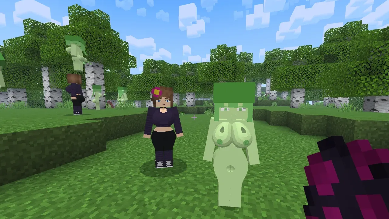 slime and jenny mod girl slime minecraft bedrock