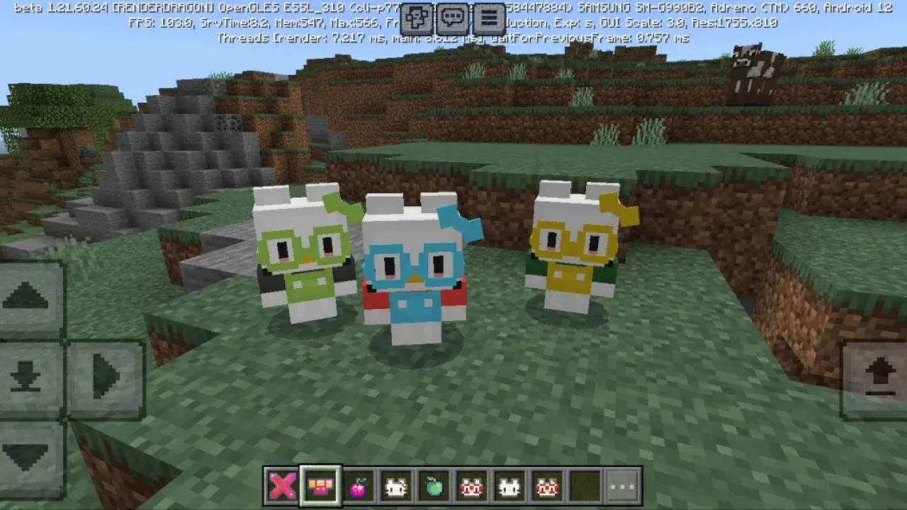 Cores do Kitty Mod para Minecraft PE