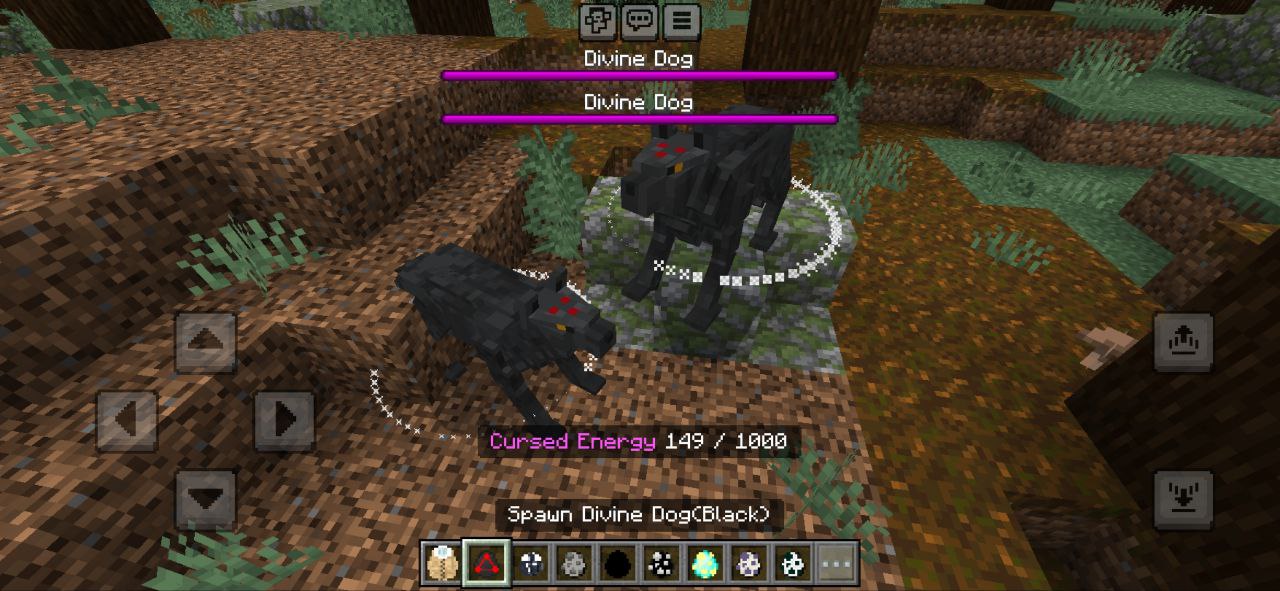 Cão Divino de Jujutsu Kaisen Mod para Minecraft PE