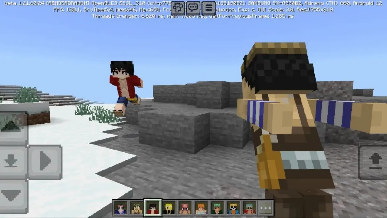 Recursos do Mod One Piece para Minecraft PE