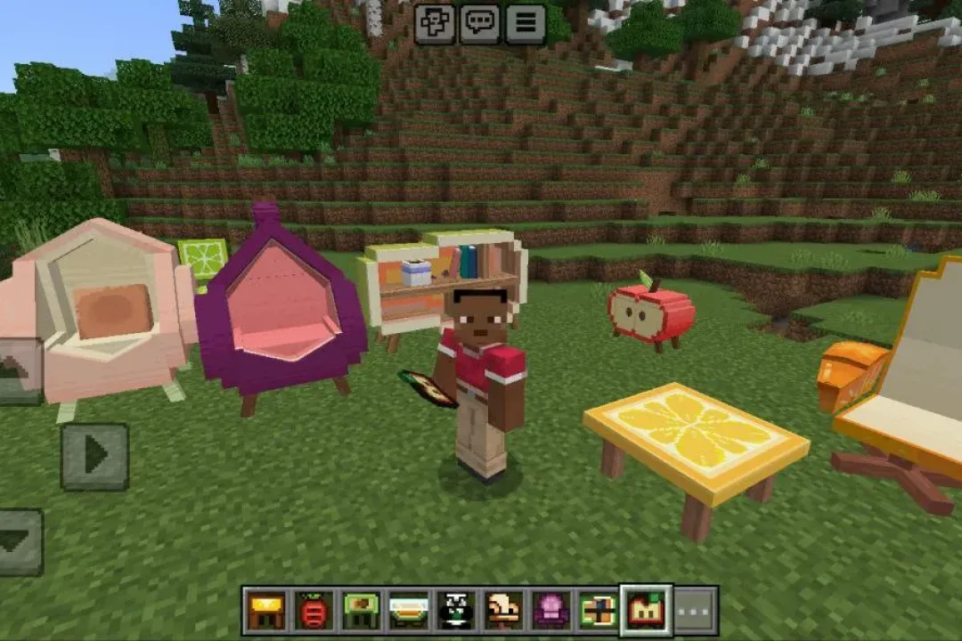 Móveis Mod para Minecraft Bedrock