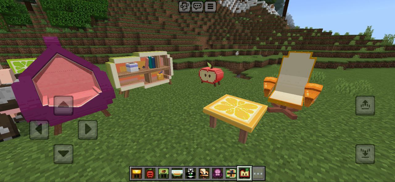 Itens de mobiliário Mod para Minecraft PE