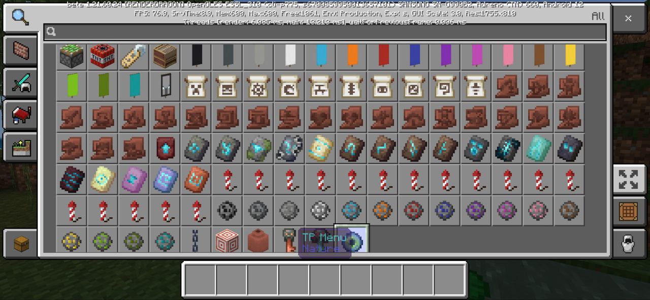 Opções do Menu Mod para Minecraft PE