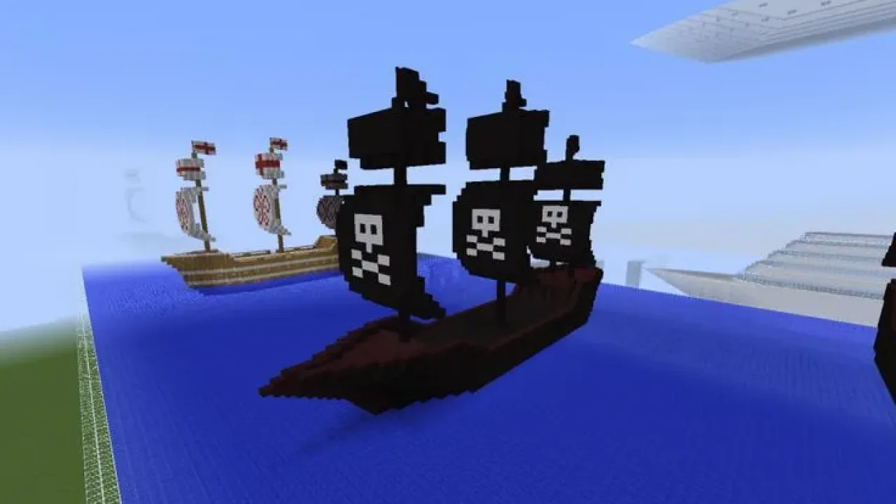 Navio pirata do Minecraft 1.23