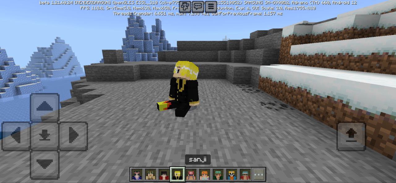 Sanji de uma peça Mod para Minecraft PE