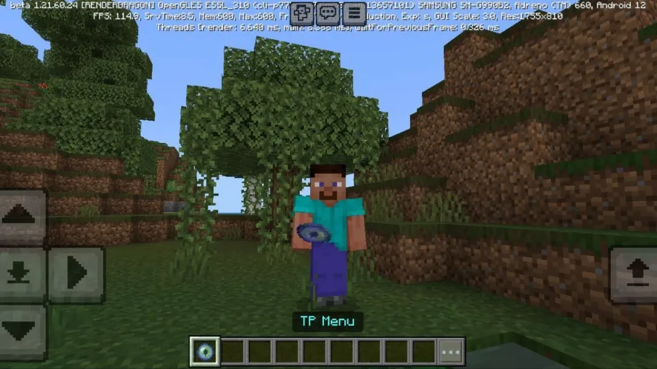 TP Menu do Menu Mod para Minecraft PE