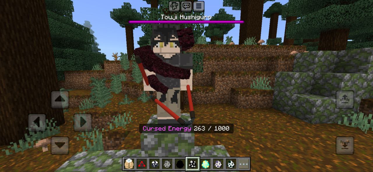 Touji Hushiguro de Jujutsu Kaisen Mod para Minecraft PE