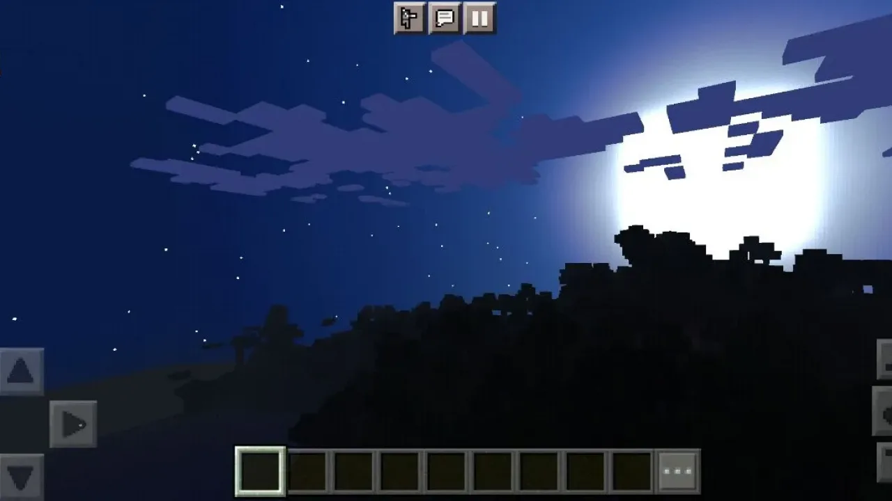 Noite do Shader Ultra realista para Minecraft PE