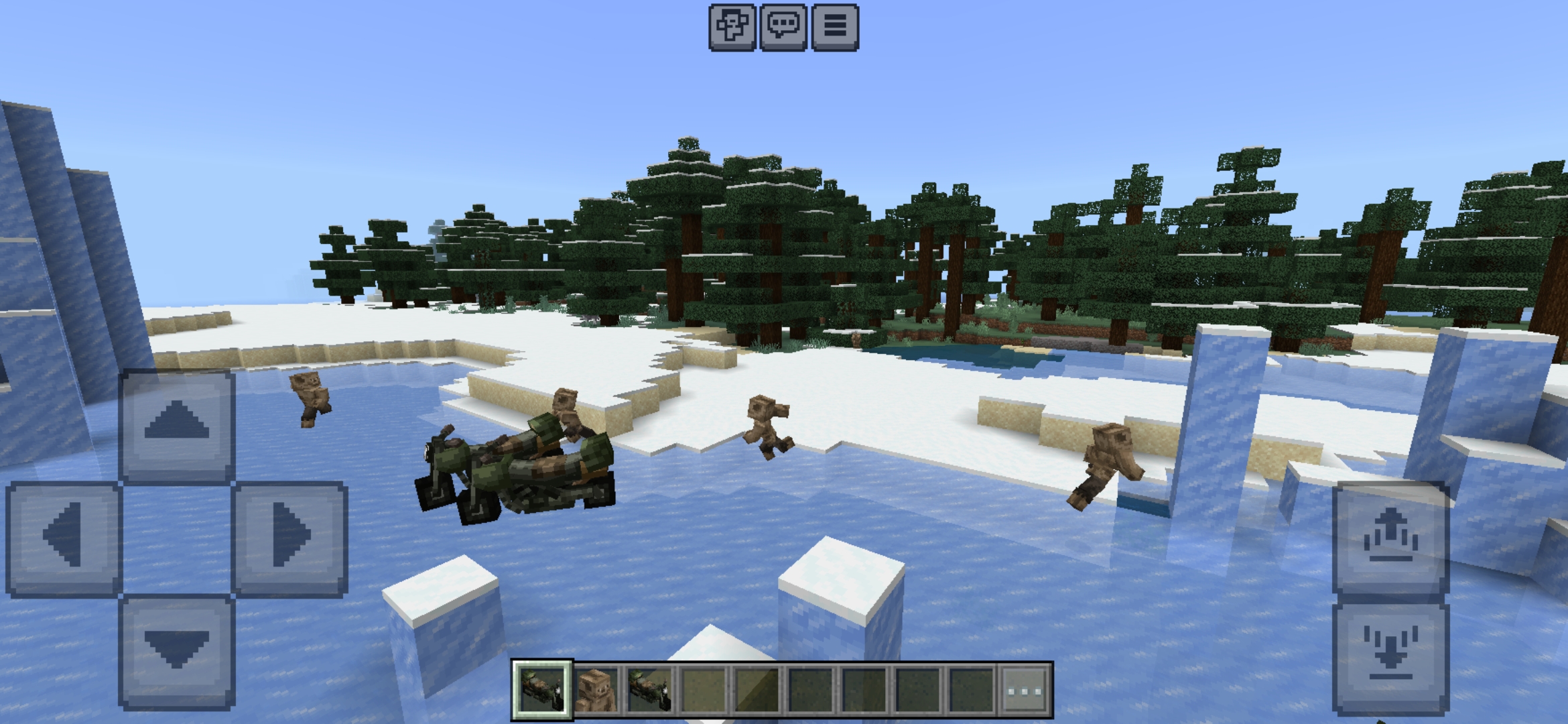 Vista superior do Mod Days Gone para Minecraft PE