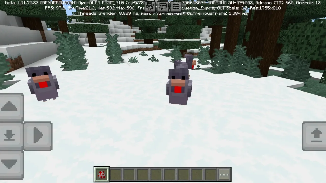 Frango frio do Minecraft PE