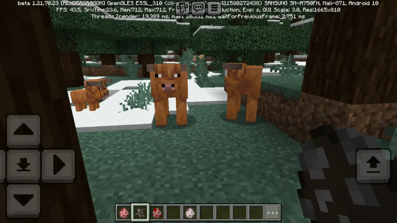 Vacas Frias do Minecraft PE 1.21